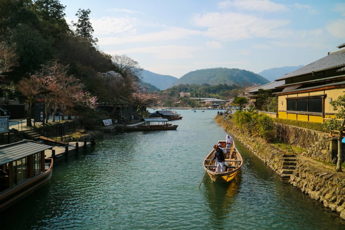 Katsura River Arashiyama Kyoto Japan