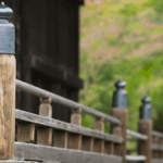 Kyoto Japan Ninna-ji temple UNESCO world heritage site architectural detail close up