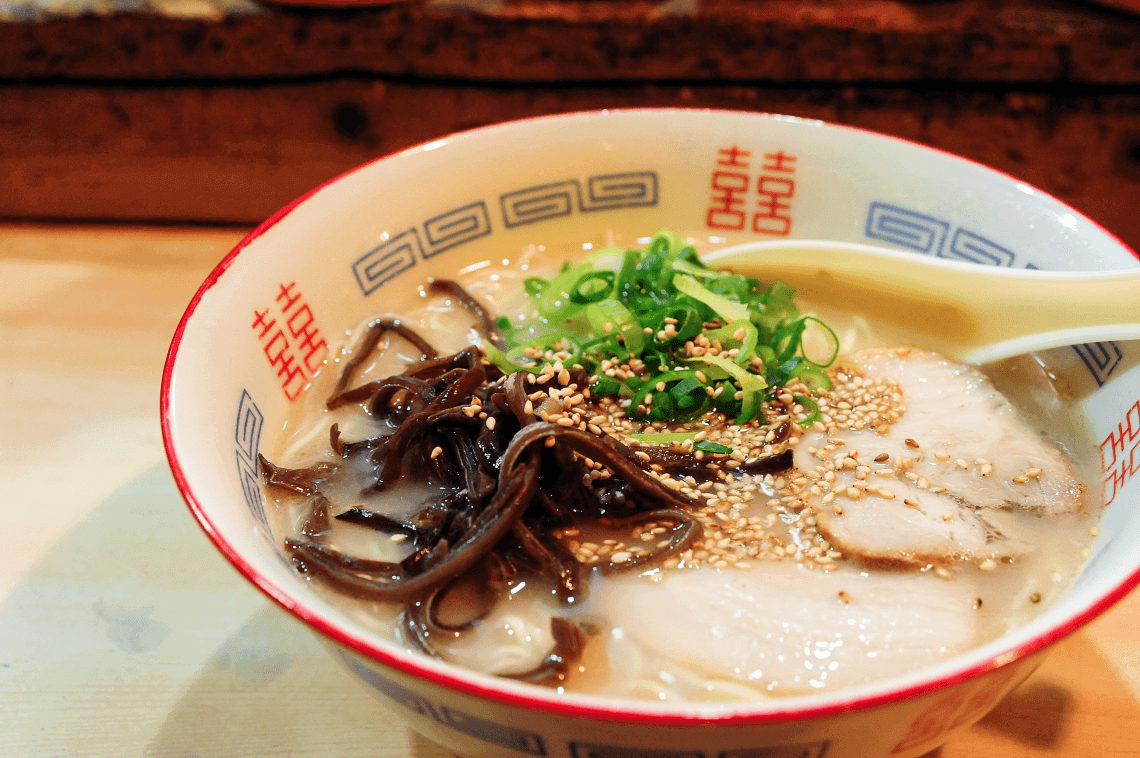 tonkotsu ramen in Hakata (aka Fukuoka), Kyushu, Japan