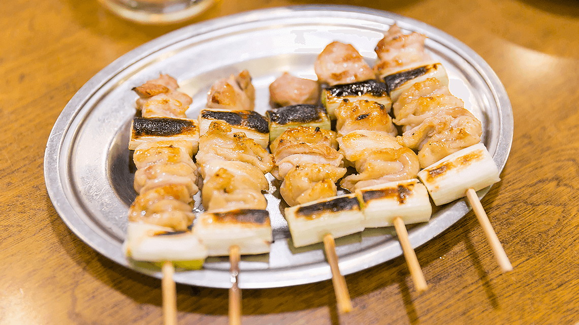 Japanese yakitori (grilled chicken skewers) Japanese yakitori (grilled chicken skewers)