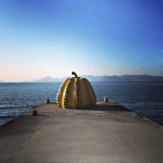 yayoi kusama pumpkin kabocha benesse house naoshima island japan