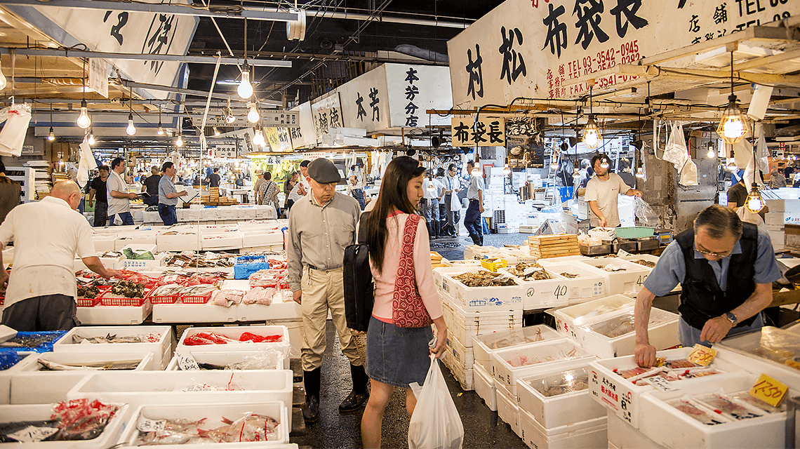 Tsukiji Outer Market, Tokyo, Japan Tsukiji Outer Market, Tokyo, Japan