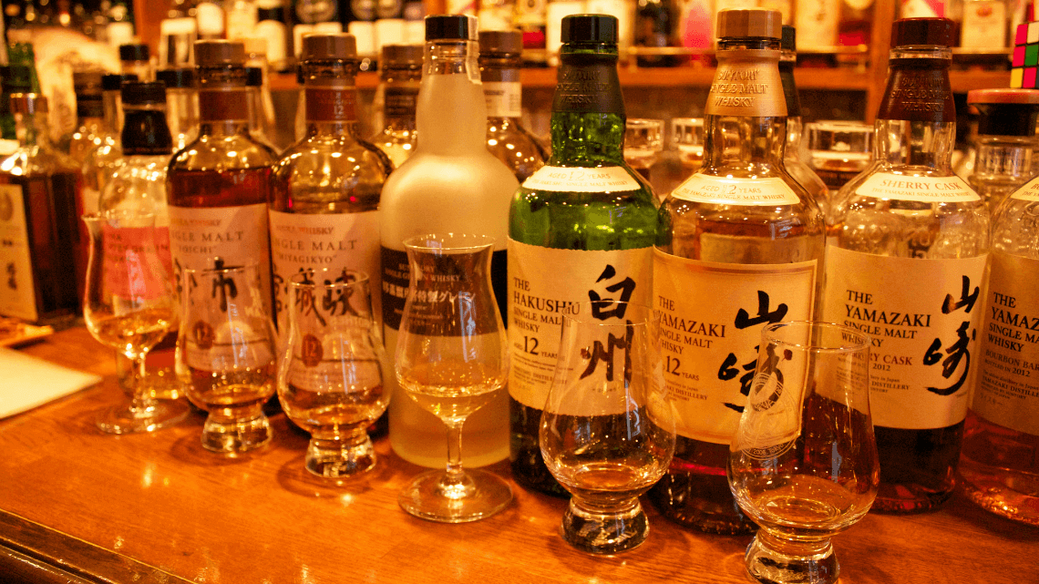 Whisky tasting in Ginza, Tokyo, Japan