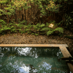 Onsen at Hanafubuki ryokan in Izu-Kogen in the Izu Peninsula, Japan