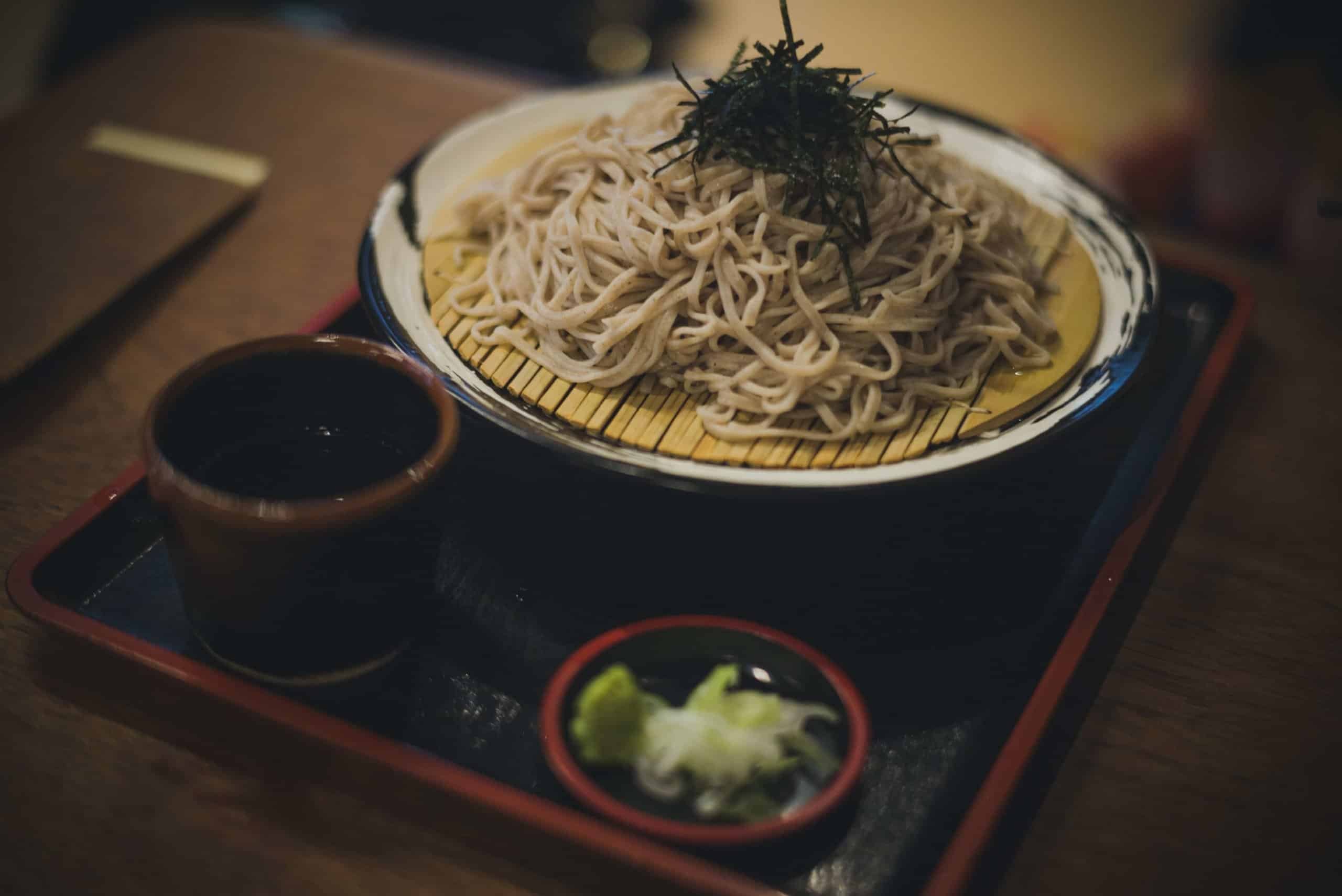 cold soba or zaru soba in japan