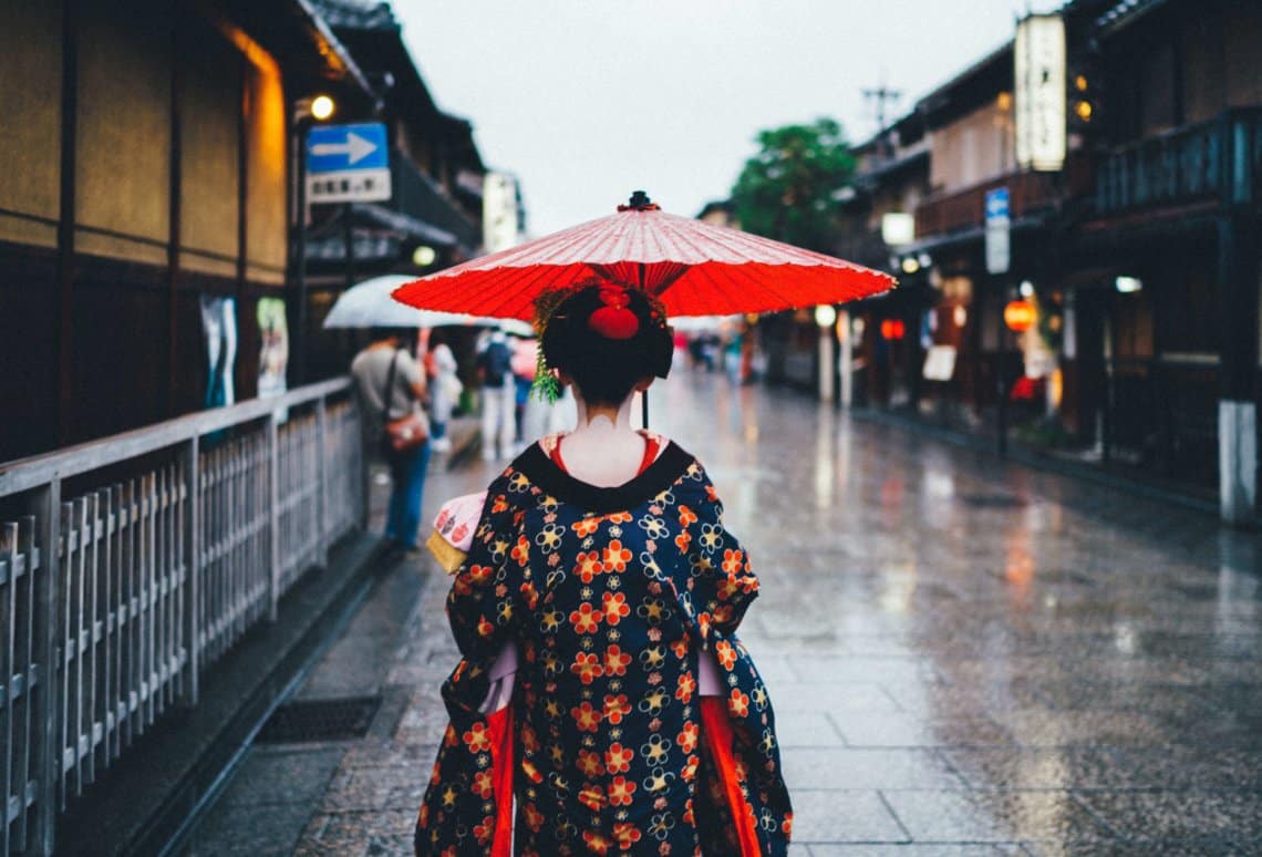 Maiko in Kyoto Japan