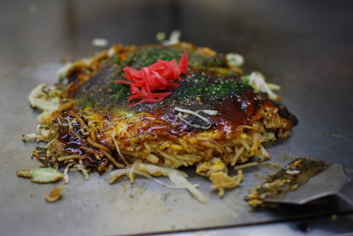 Hiroshima-style okonomiyaki