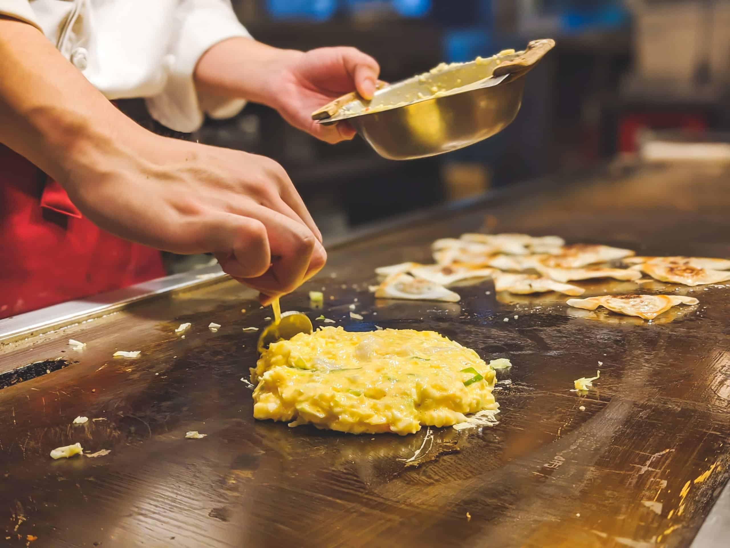 Okonomiyaki Osaka Japan