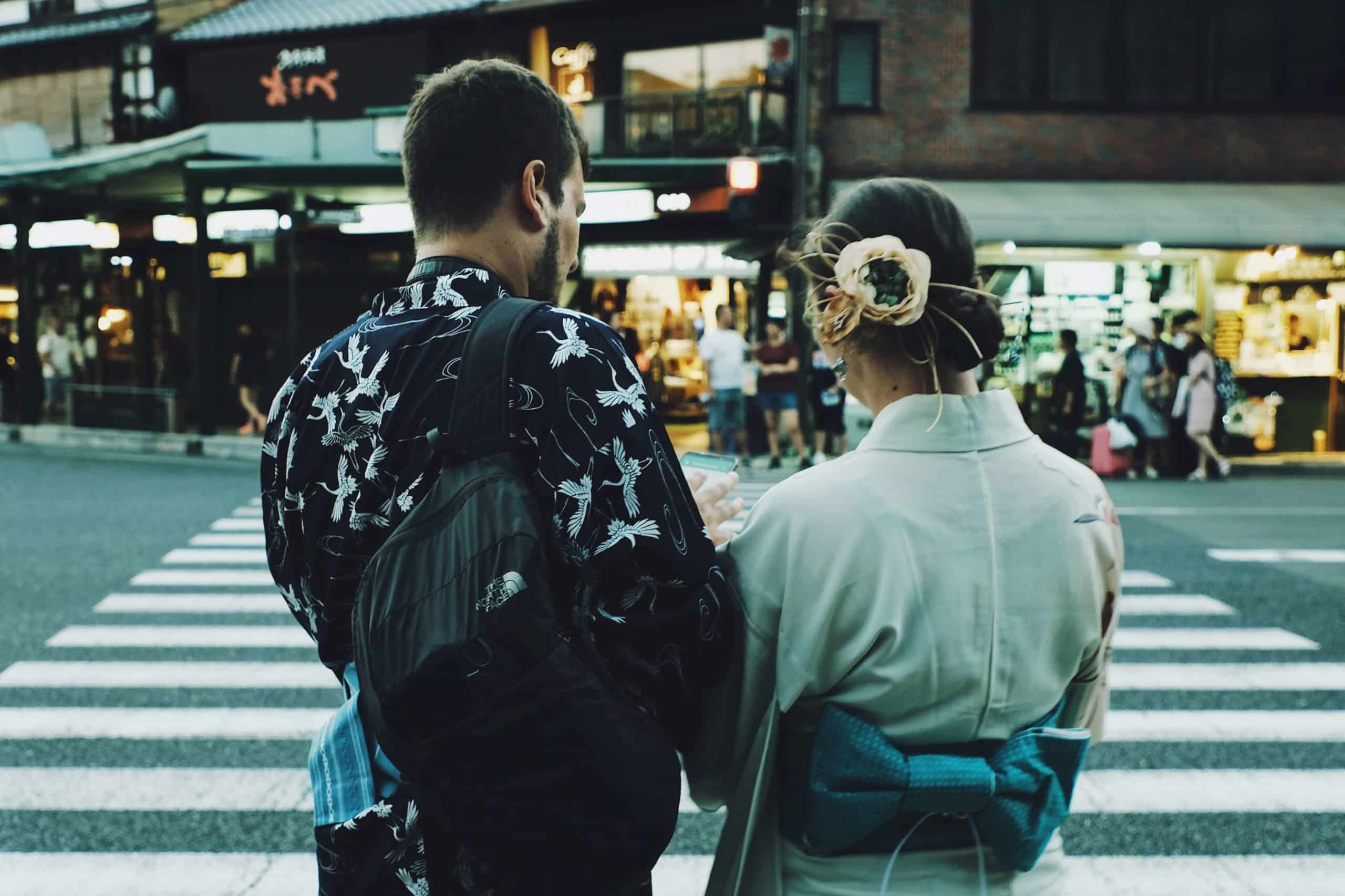 Dressed for summer matsuri festival in Japan