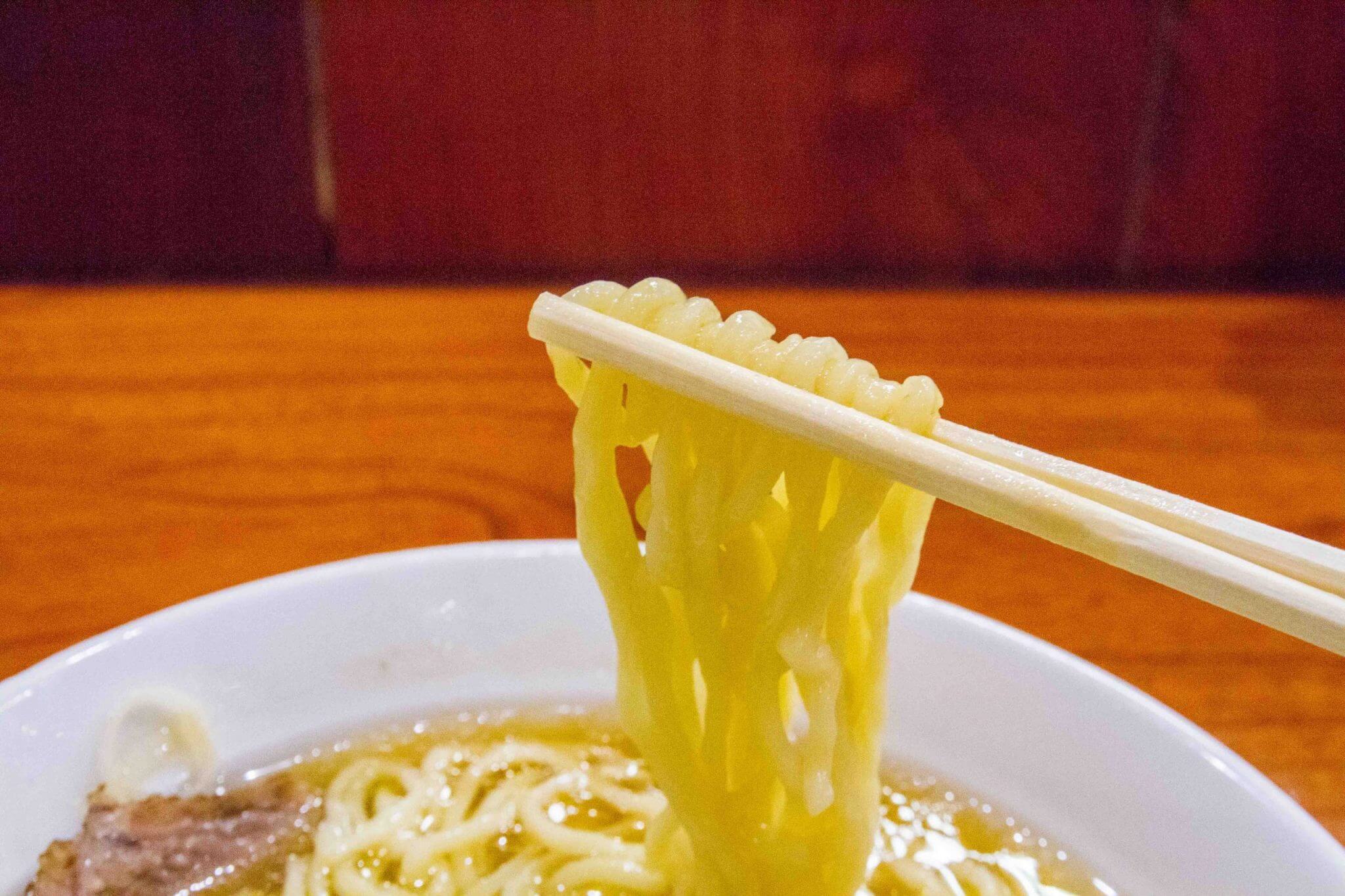 Noodles at Ramen Manrai in Tokyo, Japan