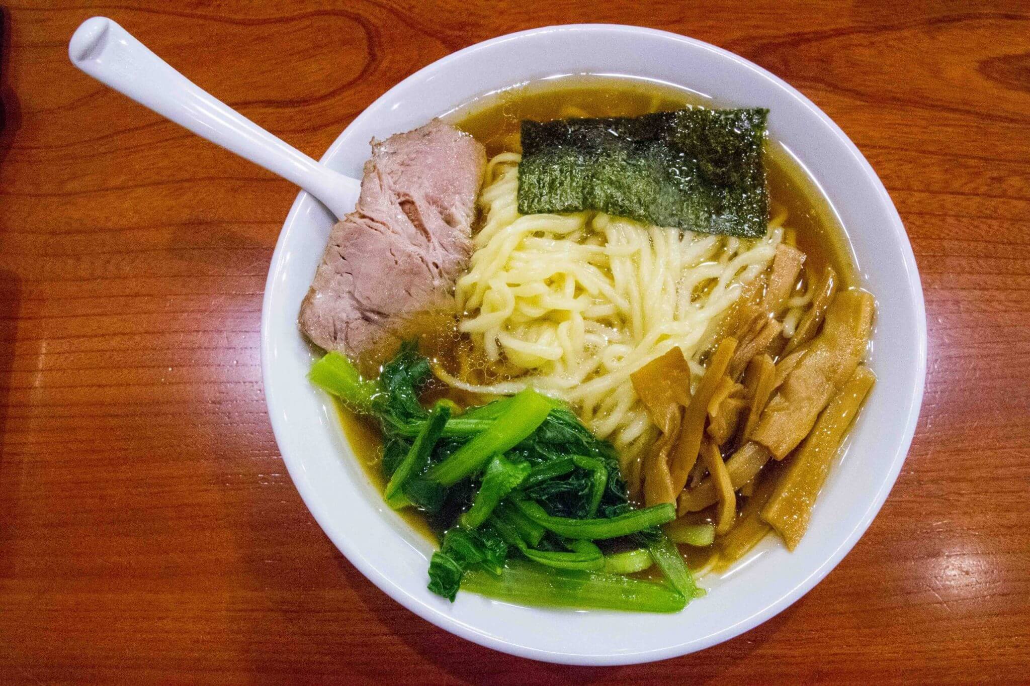 Bowl of ramen at Manrai in Shinjuku, Tokyo, Japan