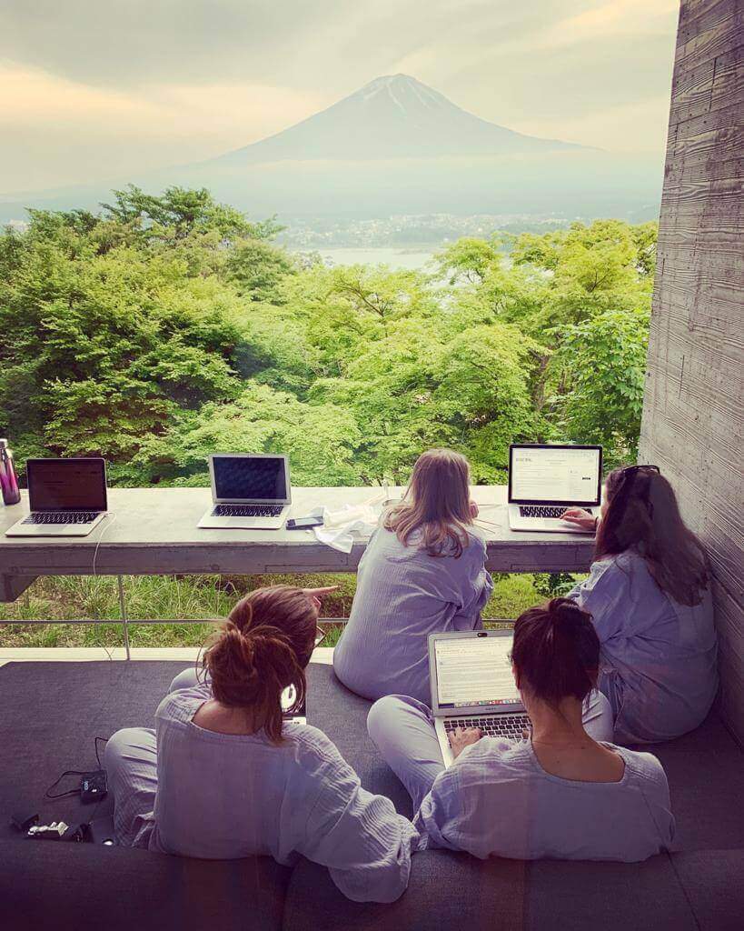 Boutique Japan careers Mount Fuji team retreat