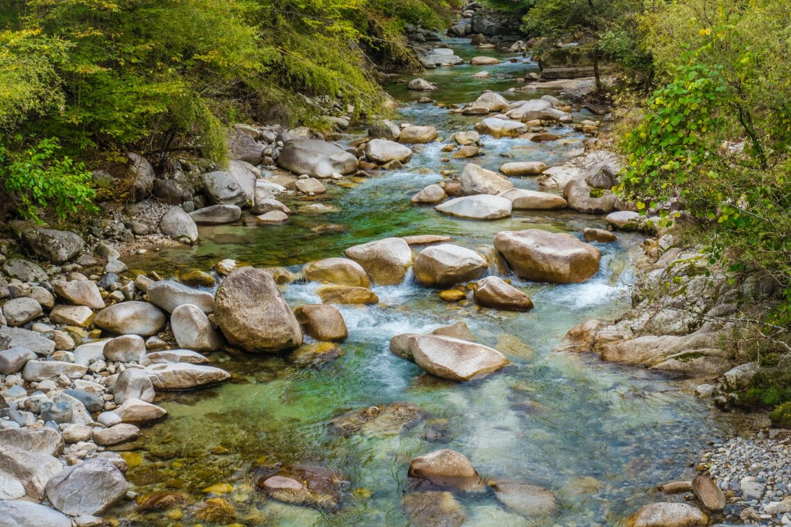 River alongside the Nakasendo trail